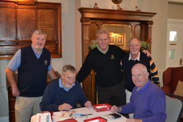 Committee hard at work at Foxrock