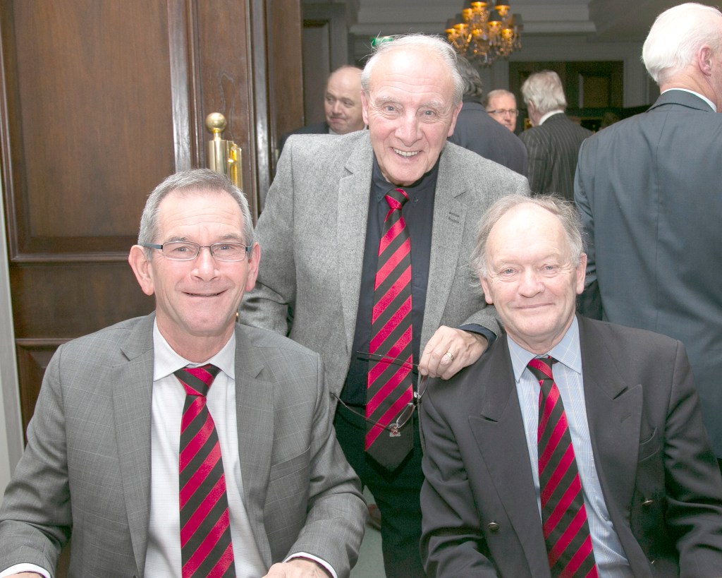 Incoming President Dan Ferrari with John Murray and John Cullen